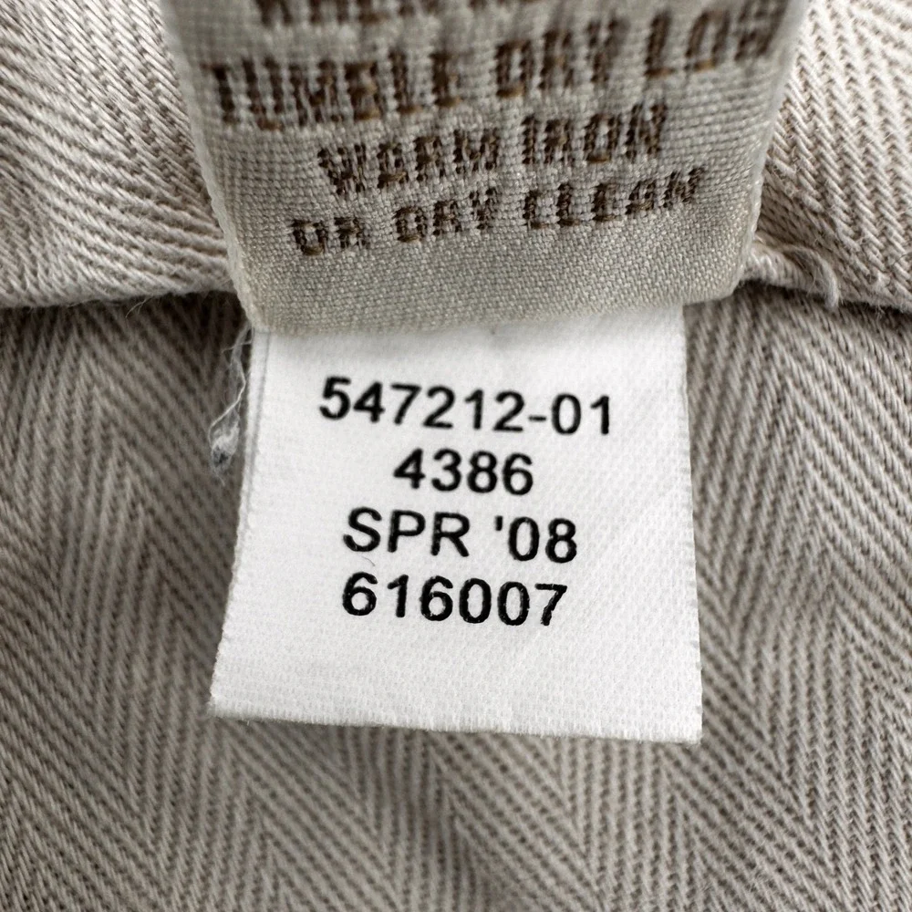 Banana Republic Chino‎ Pants Mens 34x30 Tan Cotton Flat Front Straight Mid Rise